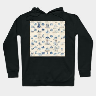 Toile de jouy IV Hoodie